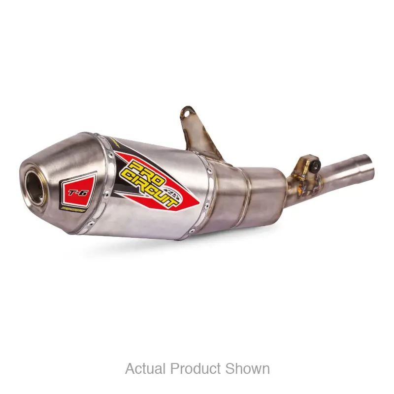 Pro Circuit T-6 Stainless Slip-On Silencer For Honda CRF 250R 2025